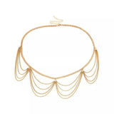 Chaine de taille Cascade doré