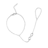 bijou de main infinity argenté