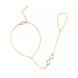 bijou de main infinity doré