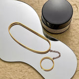 bracelet bague double anneau