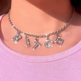 choker strass bitch