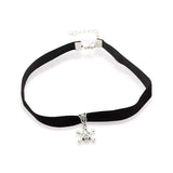 choker tête de mort gothique