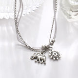 Chaîne/bracelet de cheville éléphant