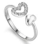 Bague de pouce ajustable en forme de coeur