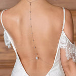 collier de dos argente minimaliste mariage